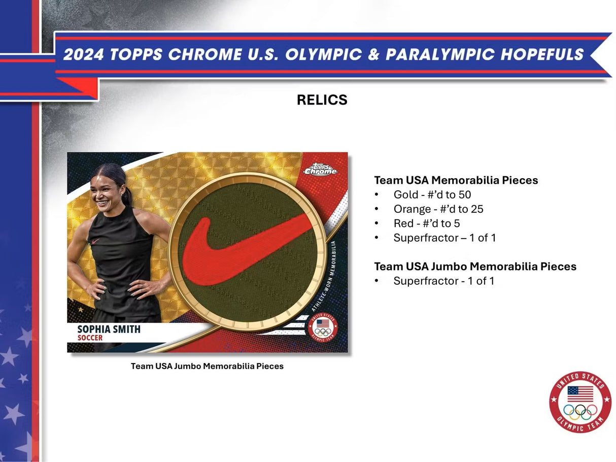 2024 Topps Chrome U.S. Olympic & Paralympic Hopefuls Hobby Box