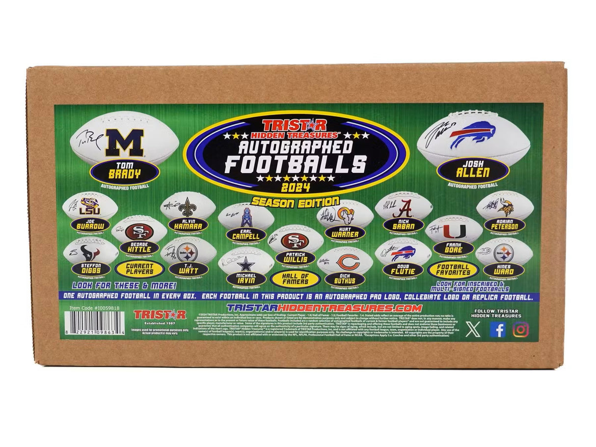 2024 TriStar Hidden Treasures Autographed Footballs Season Edition Hobby Box