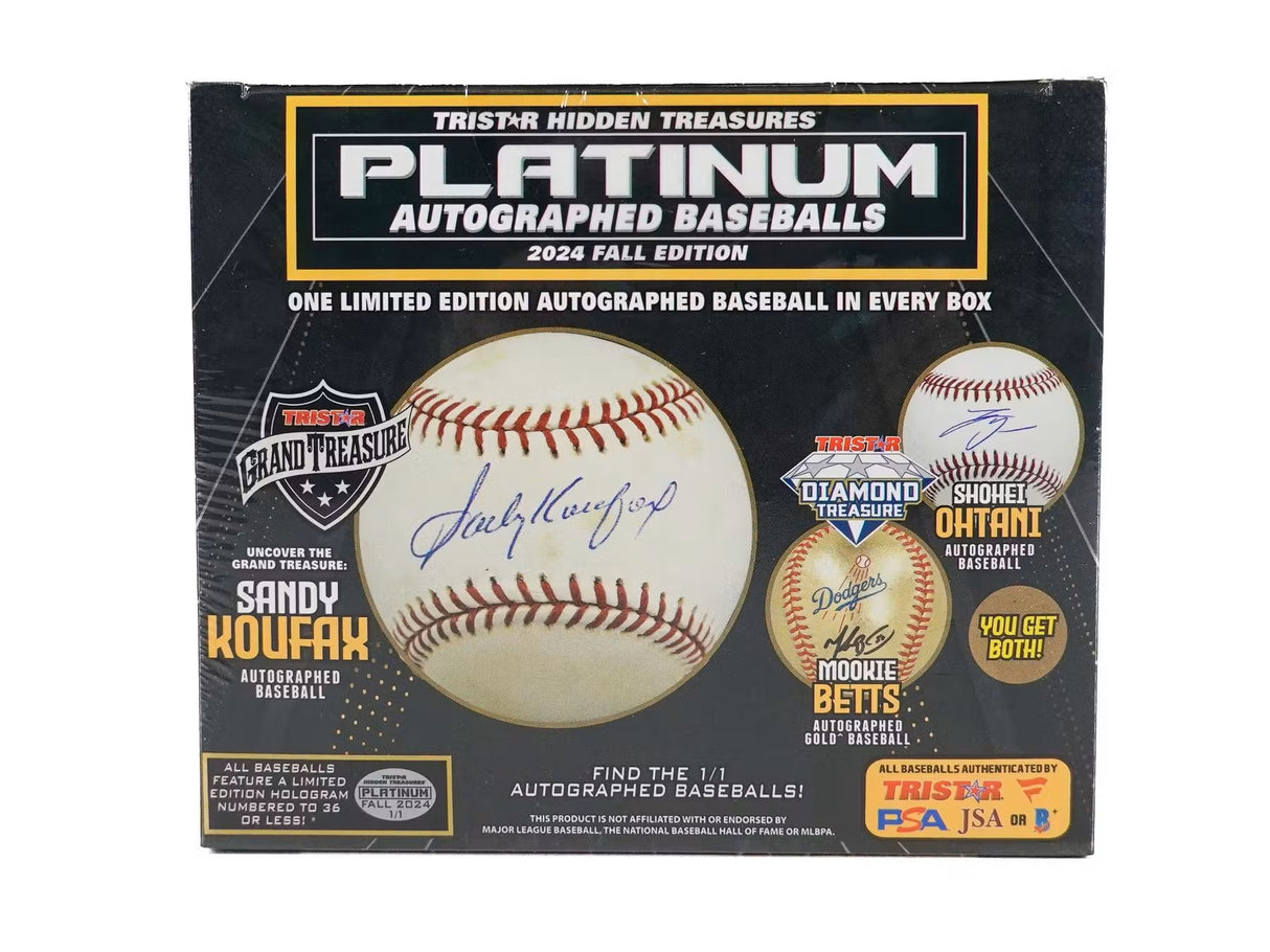 2024 TriStar Hidden Treasures Platinum Autographed Baseball Fall Edition Hobby Box