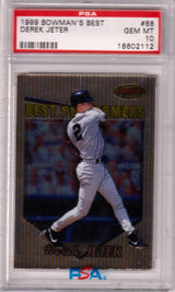 DEREK JETER 1999 Bowman's Best #88 PSA 10 - GEM MINT - YANKEES - POP 38