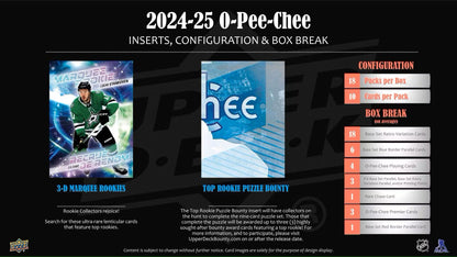 2024/25 Upper Deck O-Pee-Chee Hockey Hobby Box