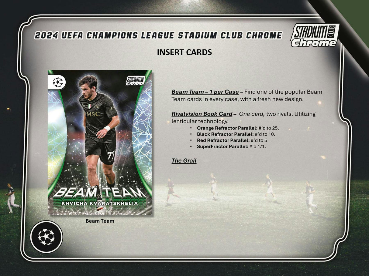 2023-24 Topps Stadium Club Chrome UEFA Club Competitions Soccer Hobby Box