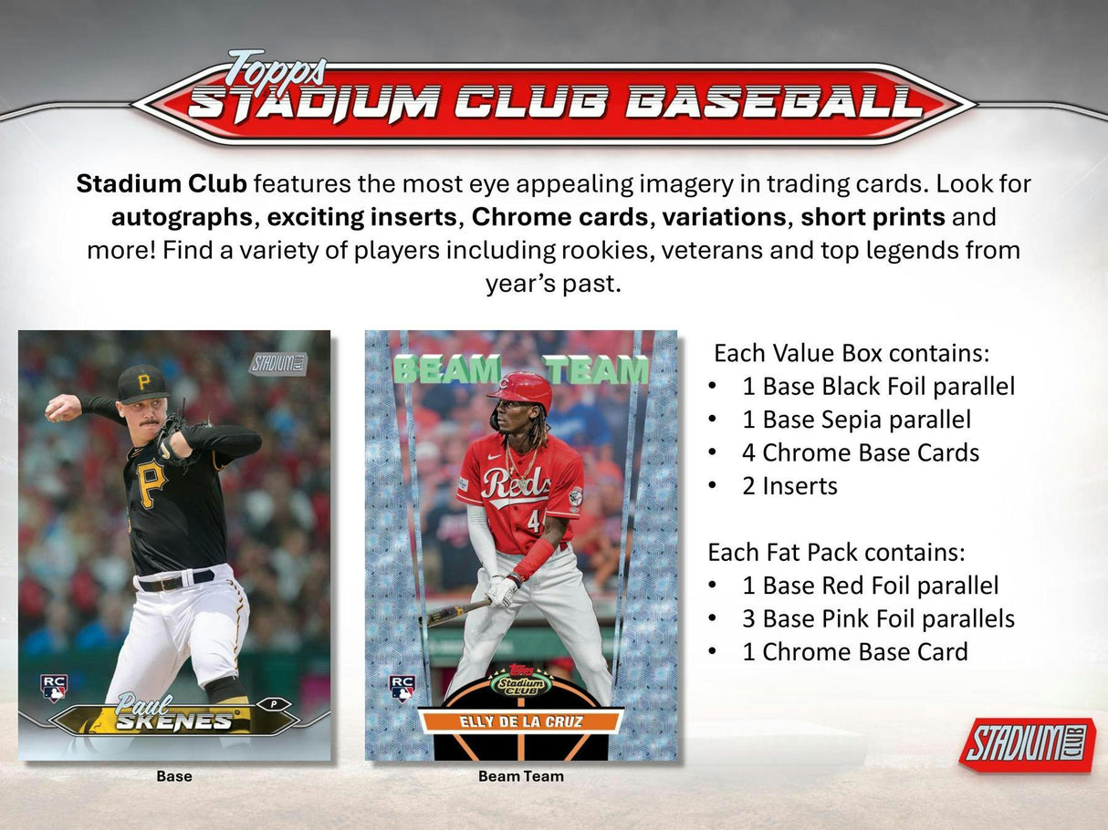 2024 Topps Stadium Club Baseball 8-Pack Blaster Box