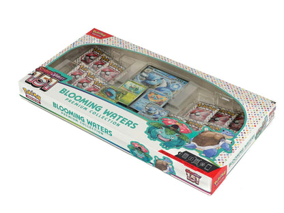 Pokemon 151 Blooming Waters Premium Collection contents, Blastoise ex and Venusaur ex | Columbia Sports Cards