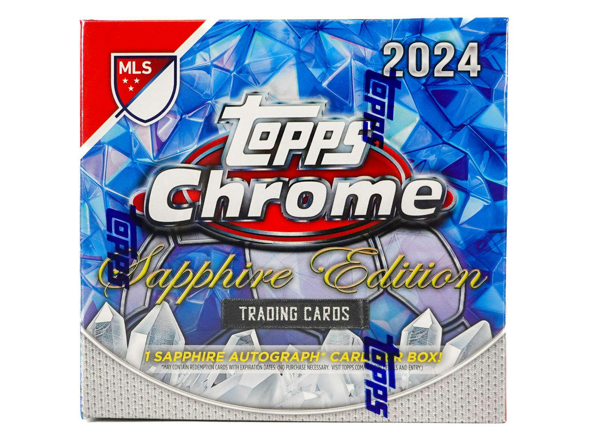 2024 Topps Chrome MLS Major League Soccer Sapphire Edition Box