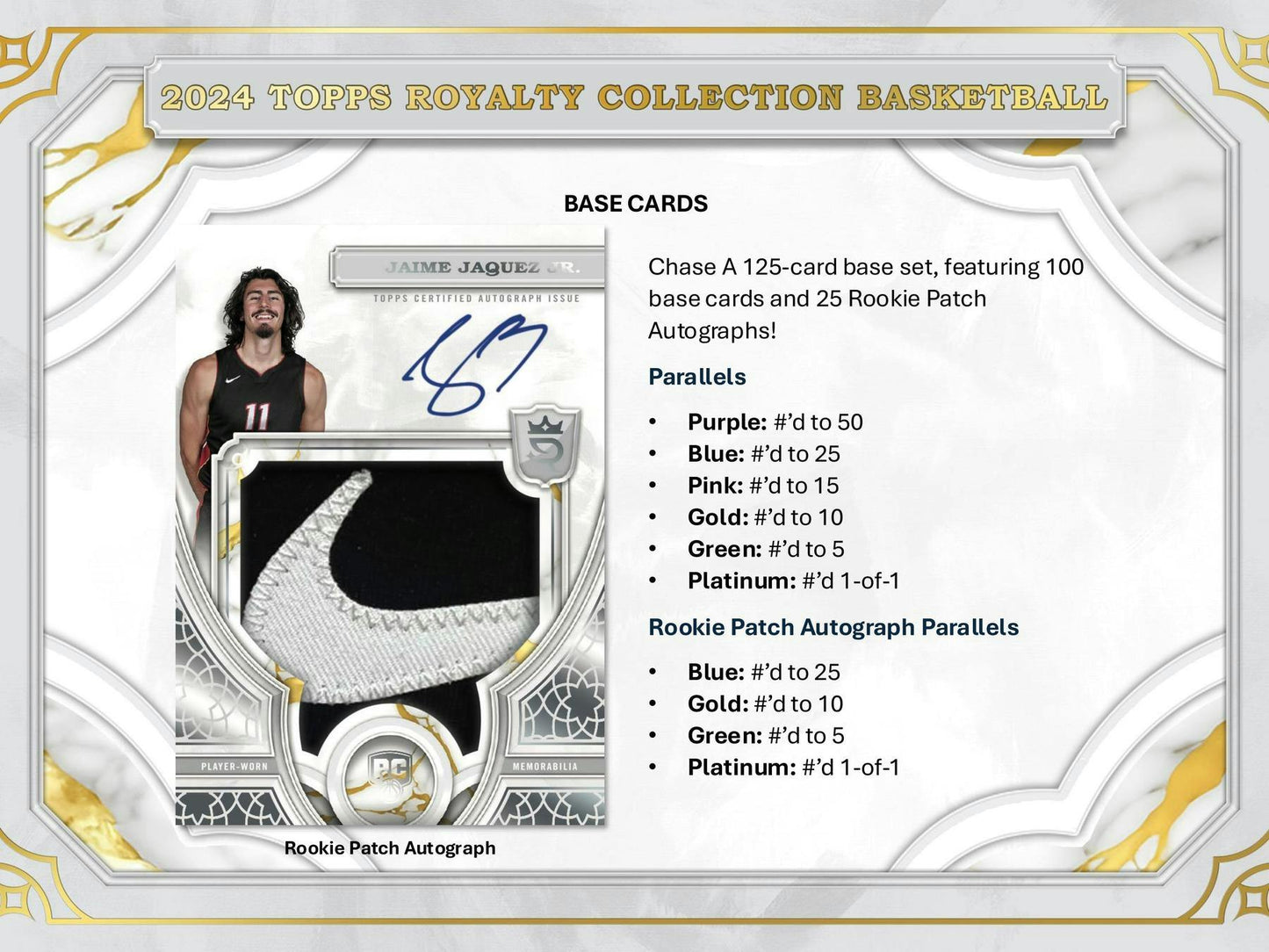 2023/24 Topps Royalty Basketball Hobby Box | Columbia Sports Cards