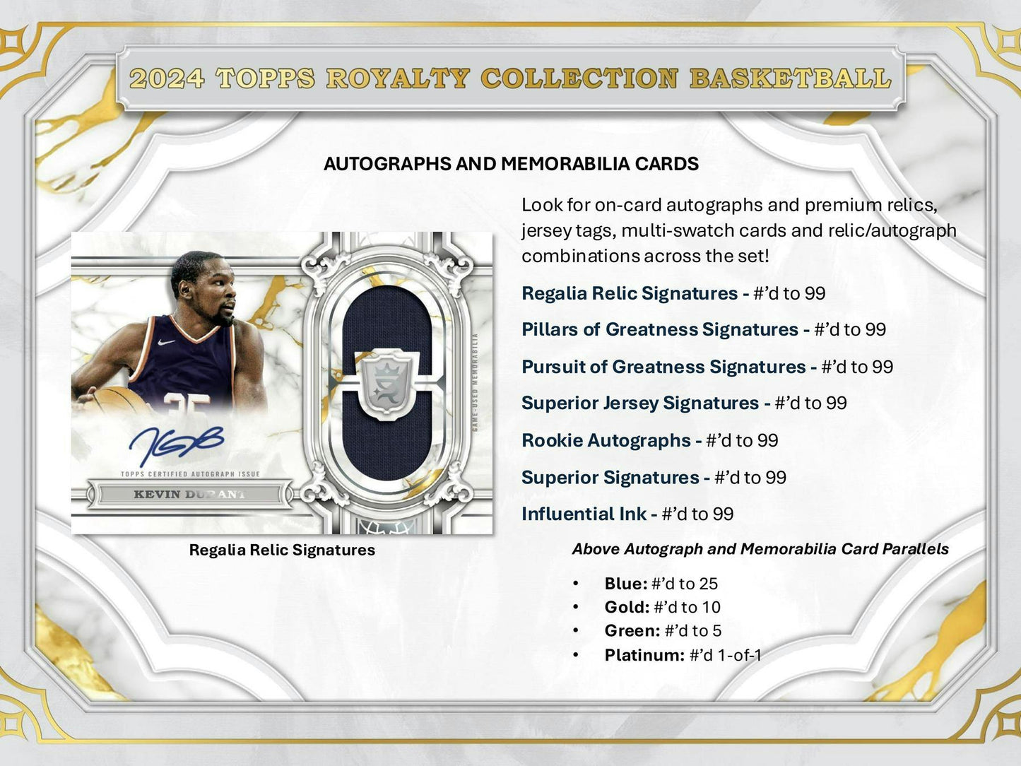 2023/24 Topps Royalty Basketball Hobby Box | Columbia Sports Cards