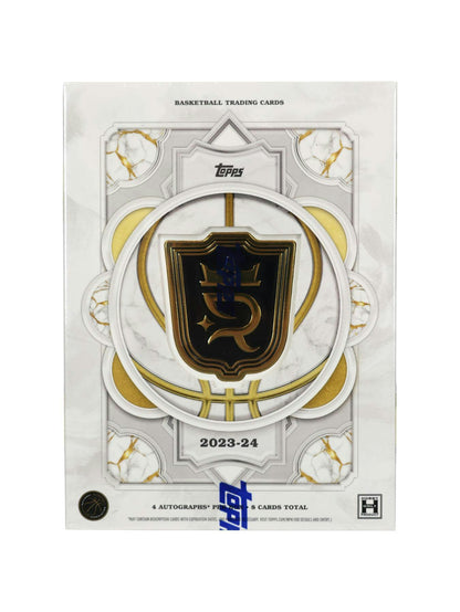 2023/24 Topps Royalty Collection Basketball Hobby Box

Topps Royalty Collection Rookie Patch Autograph Card

Topps Royalty Collection Memorabilia Card

Victor Wembanyama RPA Topps Royalty Collection