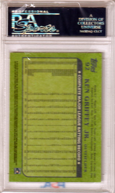 KEN GRIFFEY JR. 2013 Topps Archives #92 PSA 10 GEM MINT - MARINERS