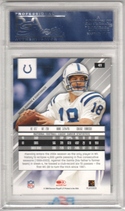 PEYTON MANNING 2004 Leaf Rookies & Stars #41 PSA 10 GEM MINT - COLTS