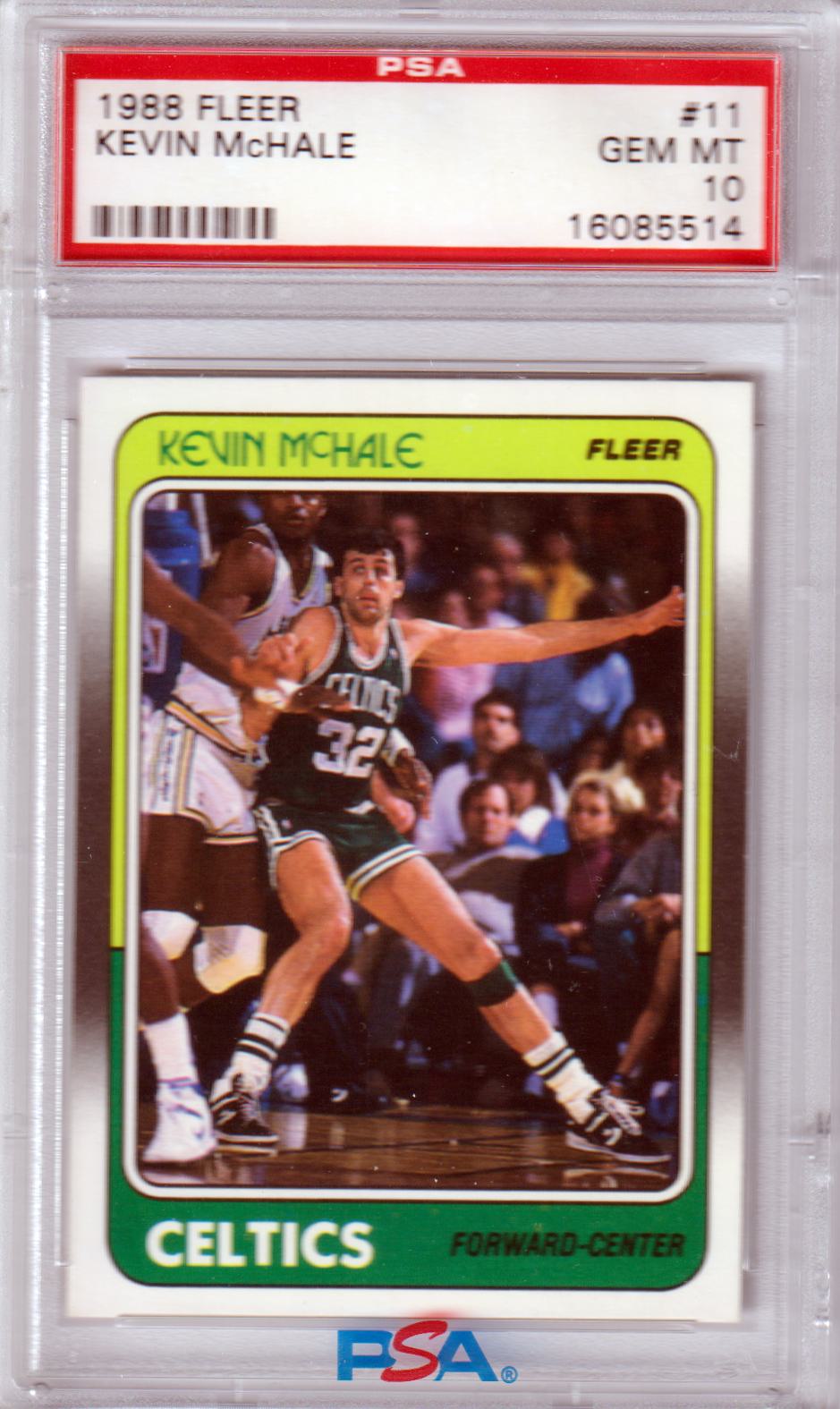 KEVIN McHALE 1988-89 Fleer #11 PSA 10 GEM MINT CELTICS HOF