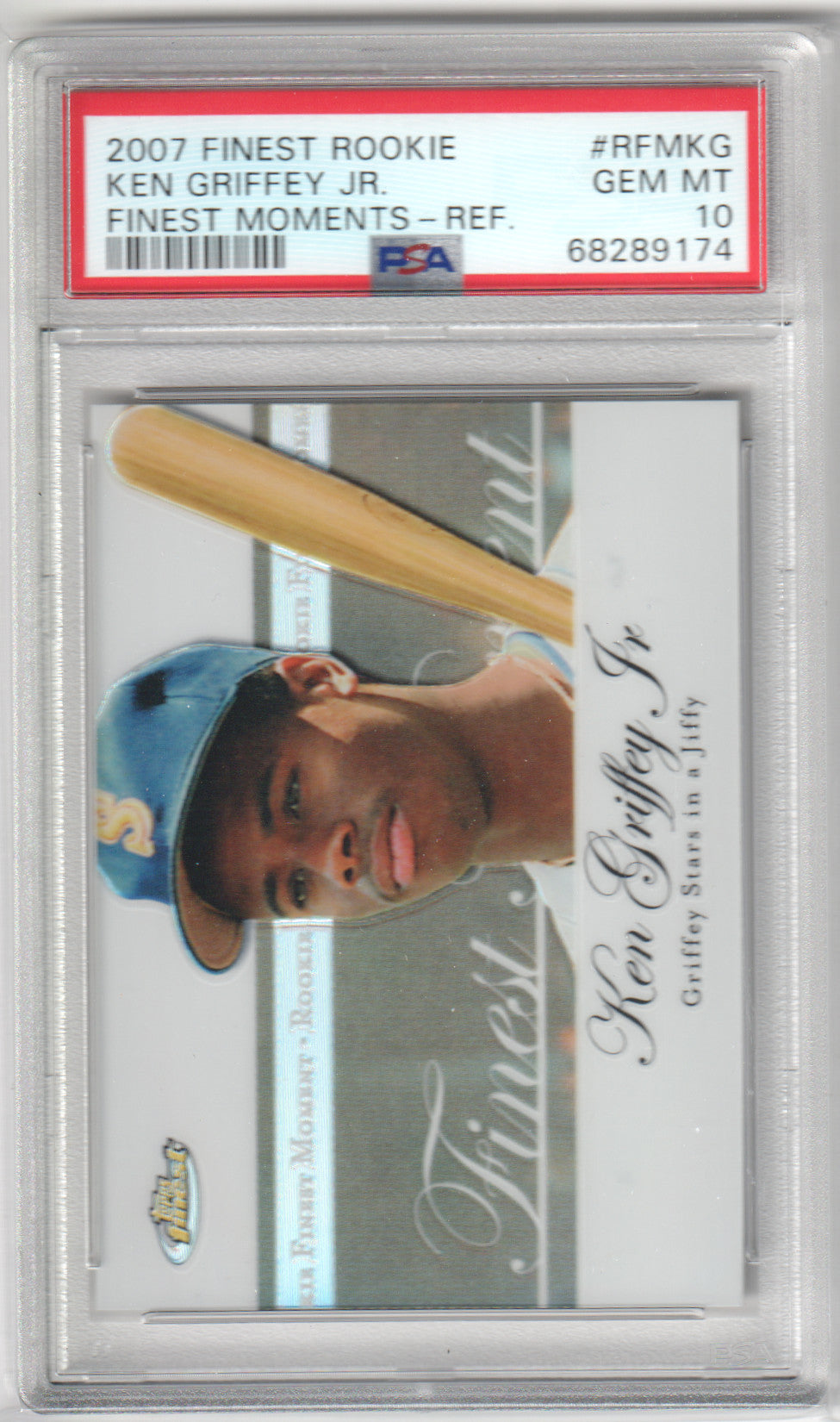 KEN GRIFFEY JR. 2007 Finest Rookie Finest Moments Refractor PSA 10 GEM MINT