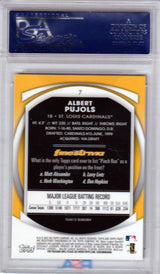 ALBERT PUJOLS  2010 Topps Finest #7 PSA 10 GEM MINT - CARDINALS Pop 12