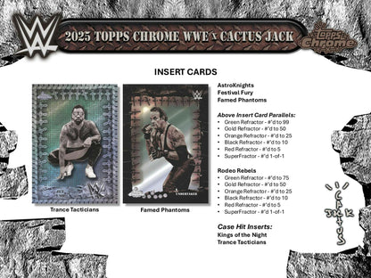 2025 Topps Chrome WWE x Cactus Jack Hobby Box | Columbia Sports Cards