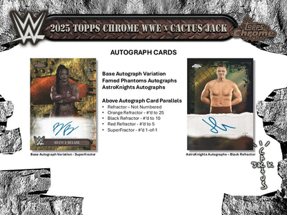 2025 Topps Chrome WWE x Cactus Jack Hobby Box | Columbia Sports Cards