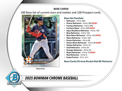 2025 Bowman Chrome Baseball Hobby Box | Columbia Sports Cards