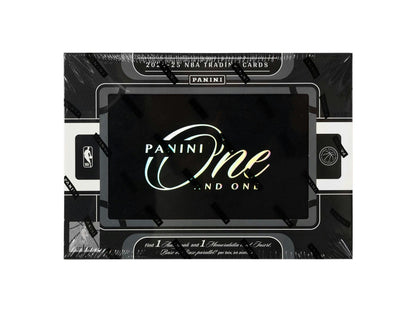 2024/25 Panini One and One Basketball Hobby Box front

Panini One and One Basketball Hobby Box 2024/25 contents

Panini One and One Basketball Hobby Box autographs and inserts

2024/25 Panini One and One Basketball Hobby Box configuration