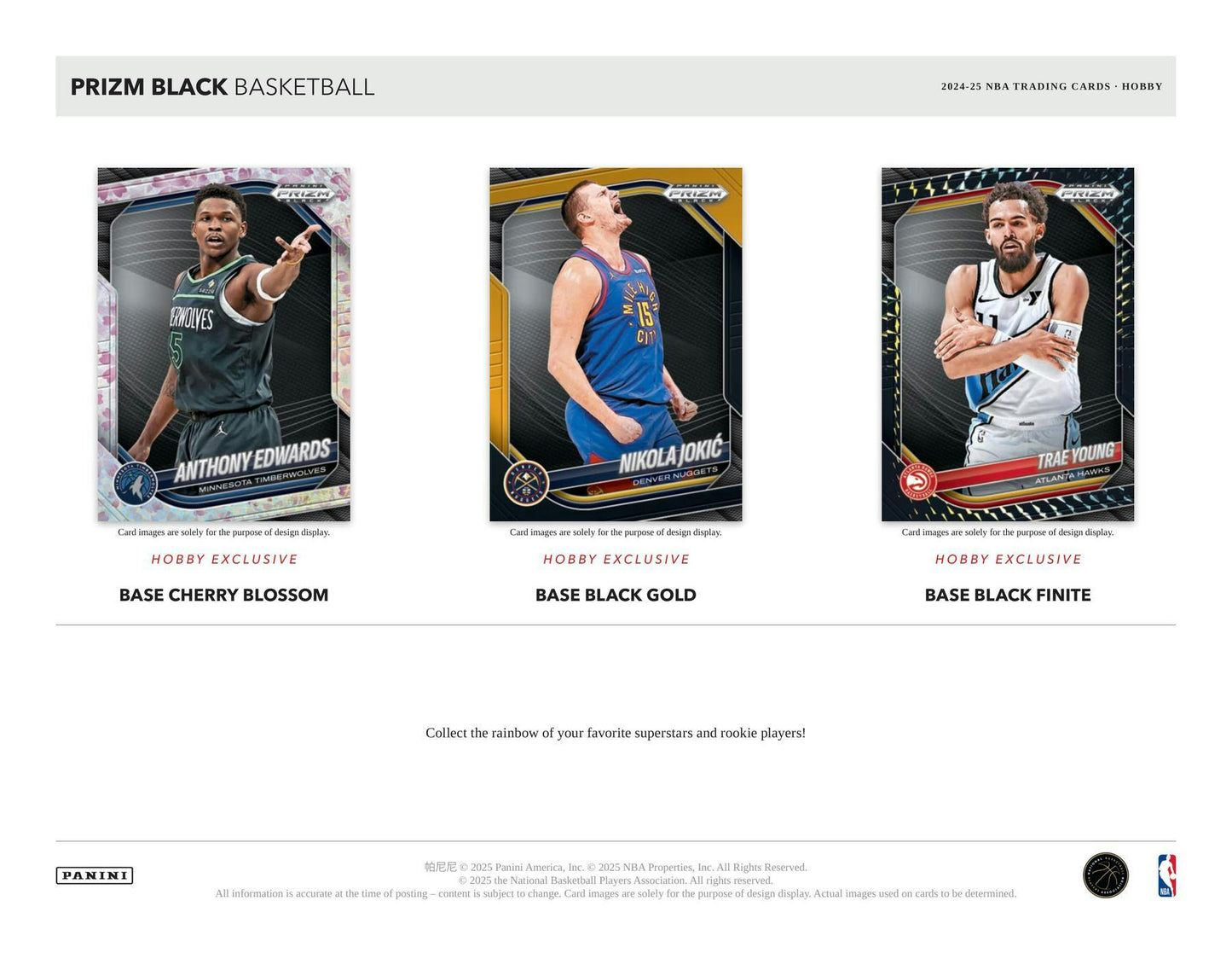 2024/25 Panini Prizm Black Basketball Hobby Box | Columbia Sports Cards
