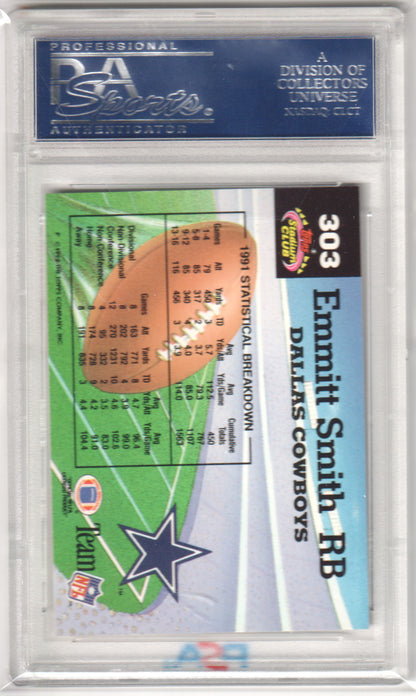 EMMITT SMITH 1992 Topps Stadium Club #303 PSA 10 GEM MINT - COWBOYS