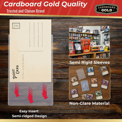 Cardboard Gold Card Saver 4 Semi-Rigid Holders - Columbia Sports Cards - image 4