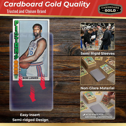 Cardboard Gold Card Saver 3 Semi-Rigid Holders - Columbia Sports Cards - image 3