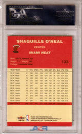 SHAQUILLE O'NEAL 2004-05 Fleer Tradition #133 PSA 10 GEM MINT - HEAT - POP 12