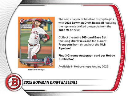 2025 Bowman Draft Baseball Hobby Jumbo Box | Columbia Sports Cards