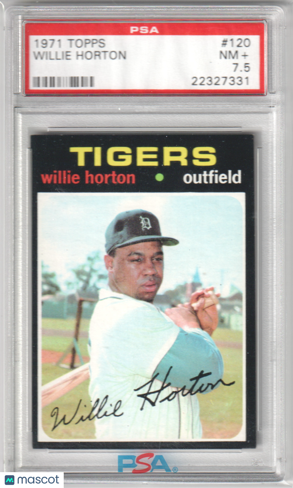 WILLIE HORTON 1971 Topps #120 PSA 7.5 NM+ - TIGERS