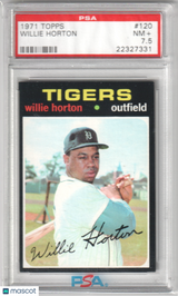 WILLIE HORTON 1971 Topps #120 PSA 7.5 NM+ - TIGERS