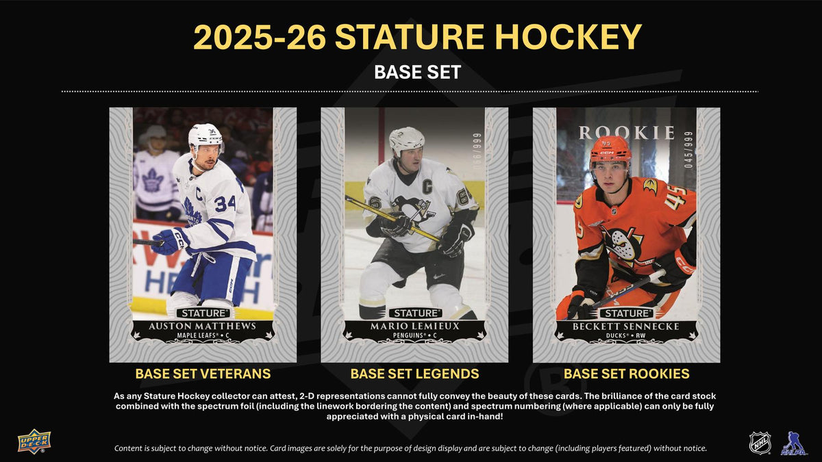2025/26 Upper Deck Stature Hockey Hobby Box sell sheet 3