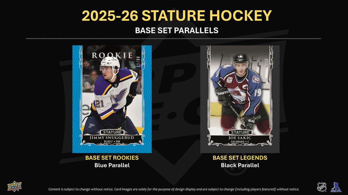 2025/26 Upper Deck Stature Hockey Hobby Box sell sheet 4