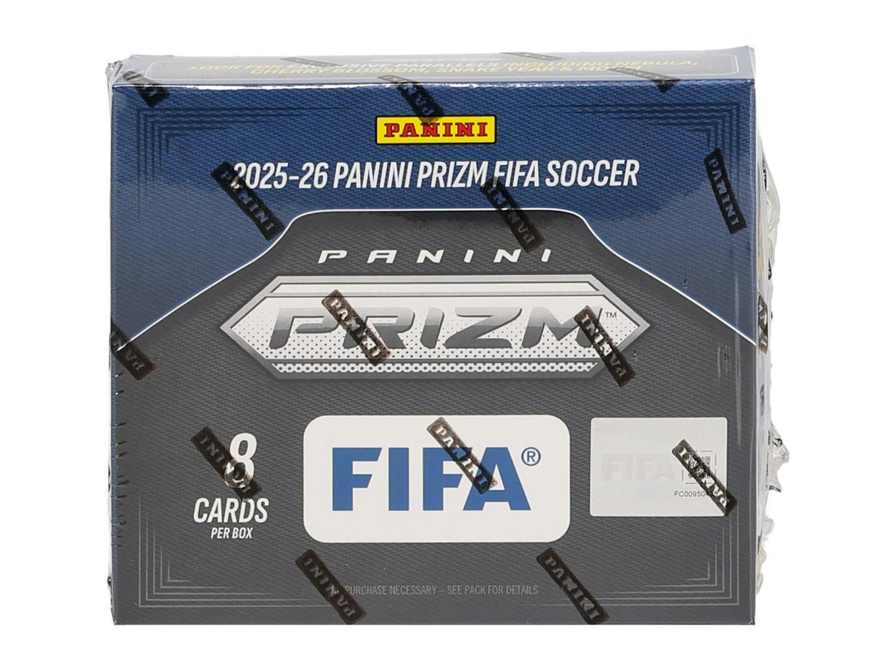 2025/26 Panini Prizm FIFA Soccer Choice Box
Panini Prizm FIFA Choice parallel cards
Panini Prizm FIFA Penmanship autograph card
Panini Prizm FIFA Nebula 1 of 1 Prizm card