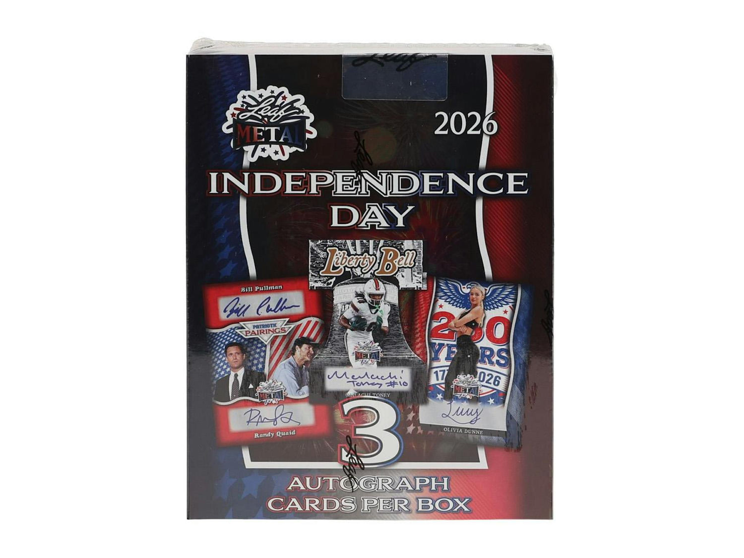 2026 Leaf Metal Independence Day Hobby Box
Fireworks Autograph card from 2026 Leaf Independence Day
Statue of Liberty Autograph card
Liberty Bell Autograph card
