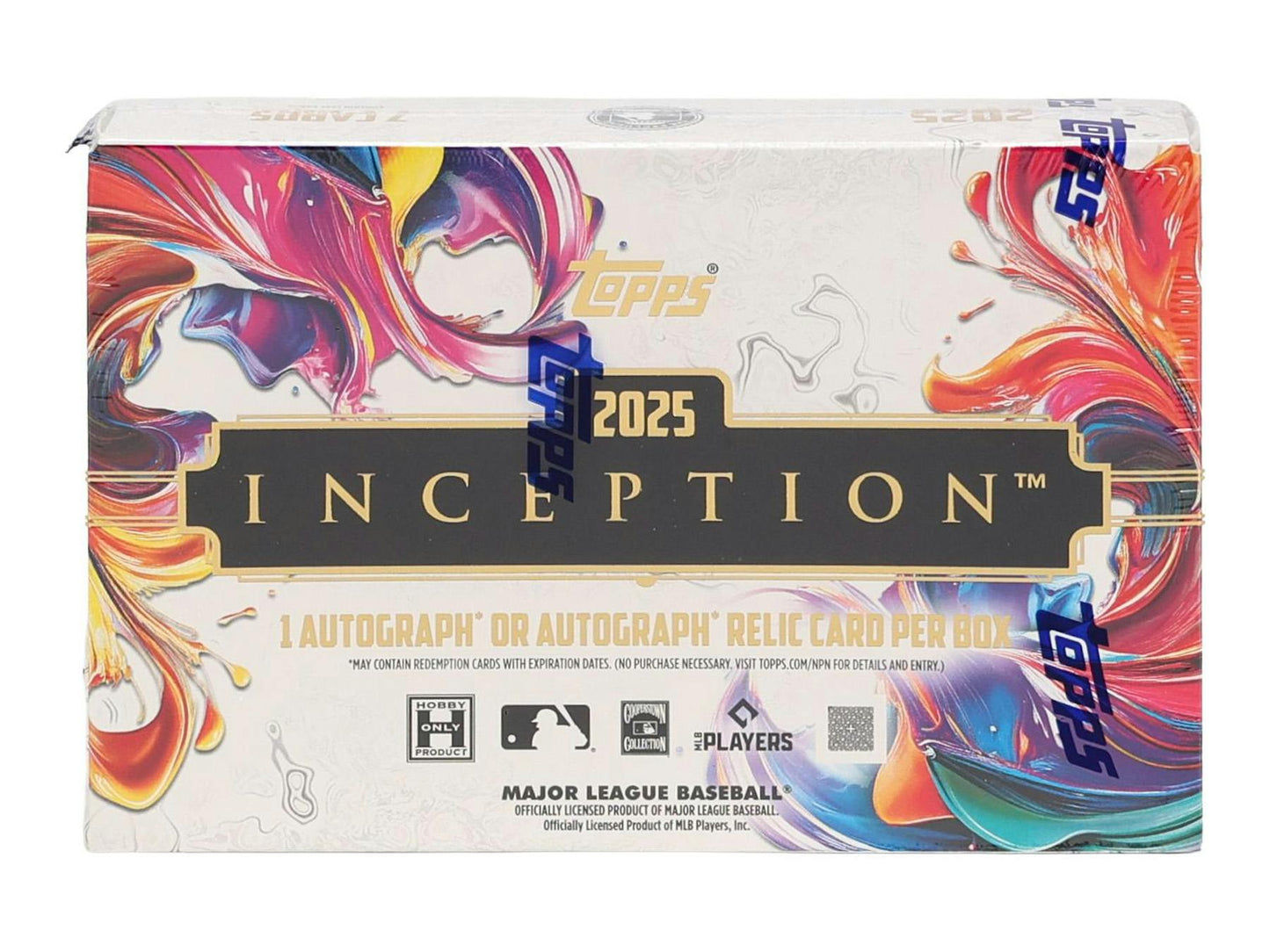 2025 Topps Inception Baseball Hobby Box
2025 Topps Inception Autograph Patch Card
2025 Topps Inception MLB Bat Knob Sticker Autograph
2025 Topps Inception Alpha SSP Card
