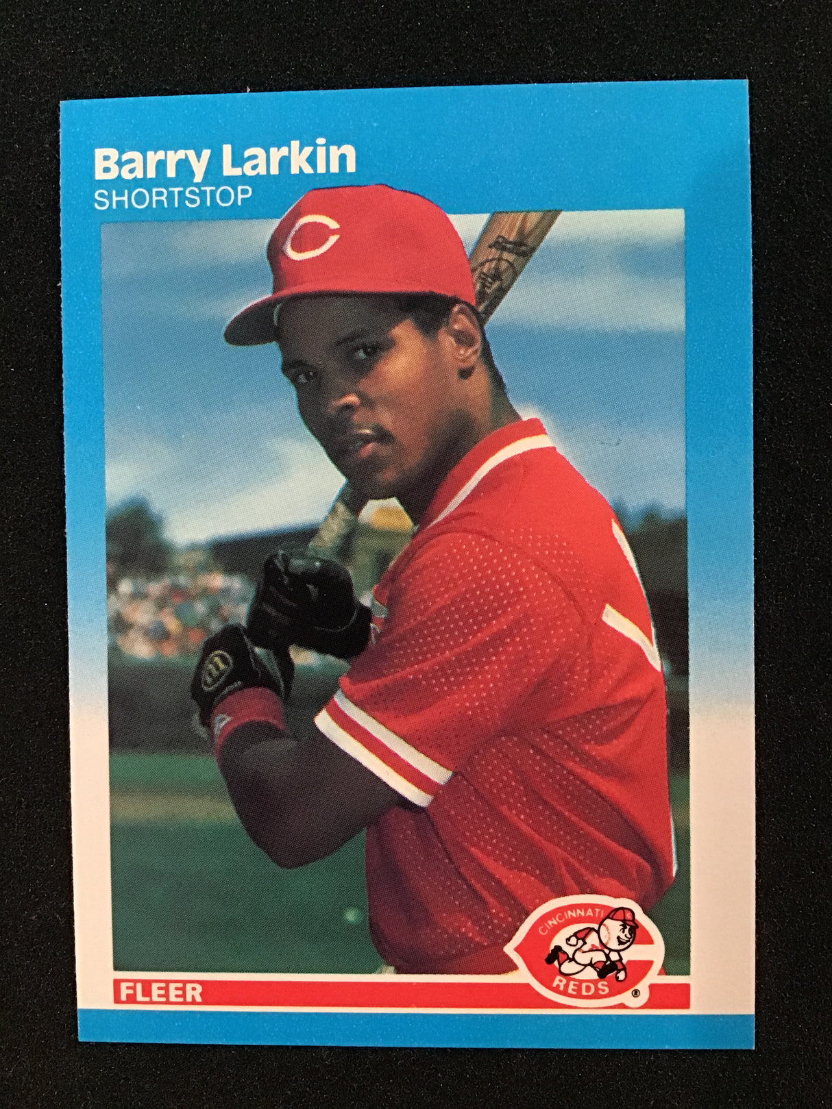 Barry Larkin 1987 Fleer Rookie #204 - Reds RC HOF