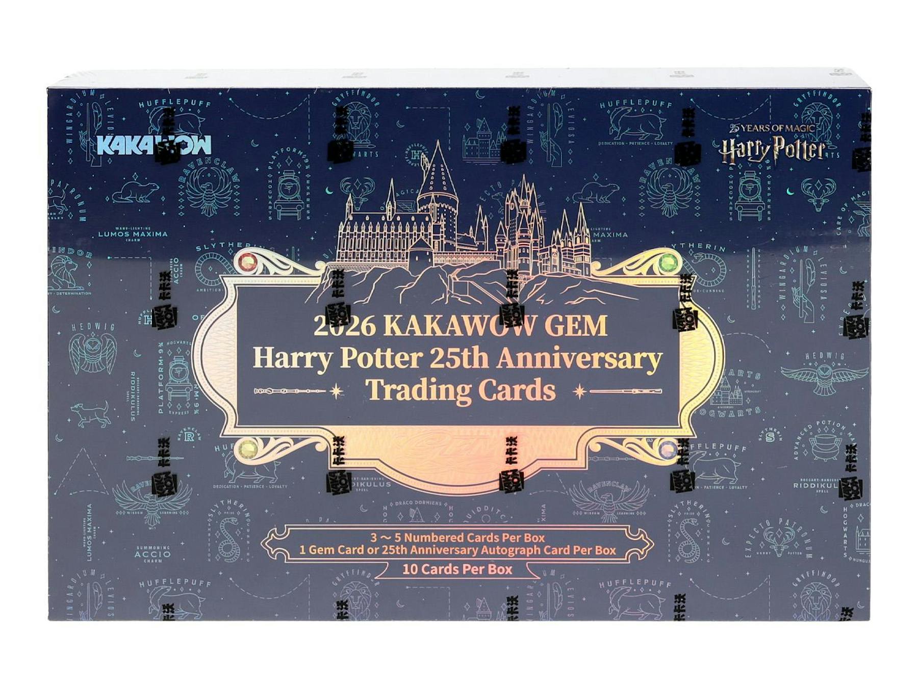 2026 Kakawow Gem Harry Potter 25th Anniversary Hobby Box.
Kakawow Harry Potter 25th Anniversary premium Gem trading cards.
2026 Kakawow Gem Harry Potter cast autograph cards.
Kakawow Harry Potter 25th Anniversary numbered and limited trading cards.