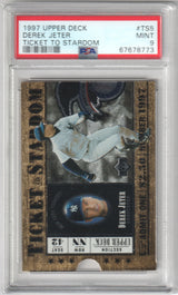 DEREK JETER 1997 Upper Deck Ticket To Stardom #TS5 PSA 9 MINT - YANKEES
