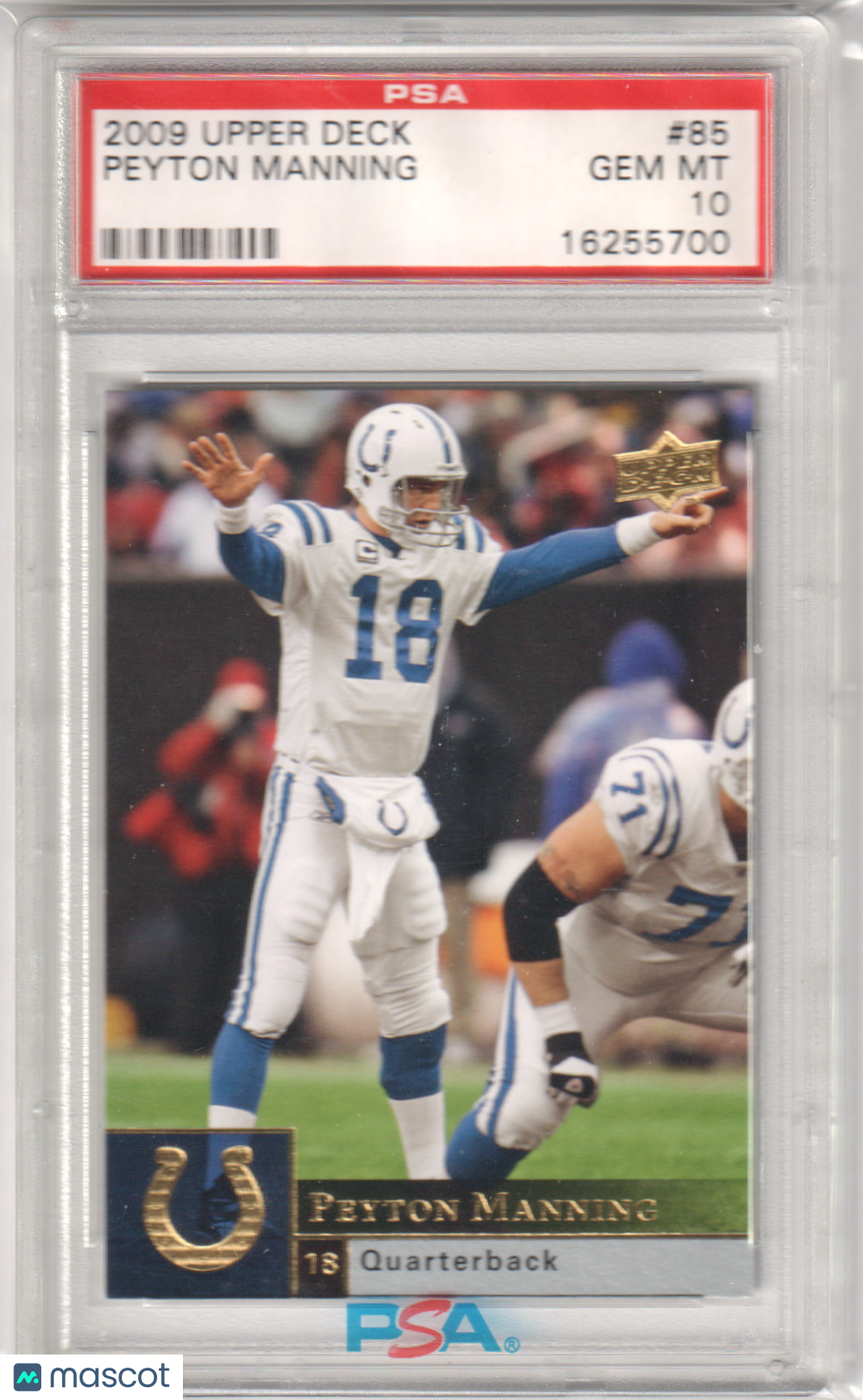 PEYTON MANNING 2009 Upper Deck #85 PSA 10 GEM MINT - COLTS
