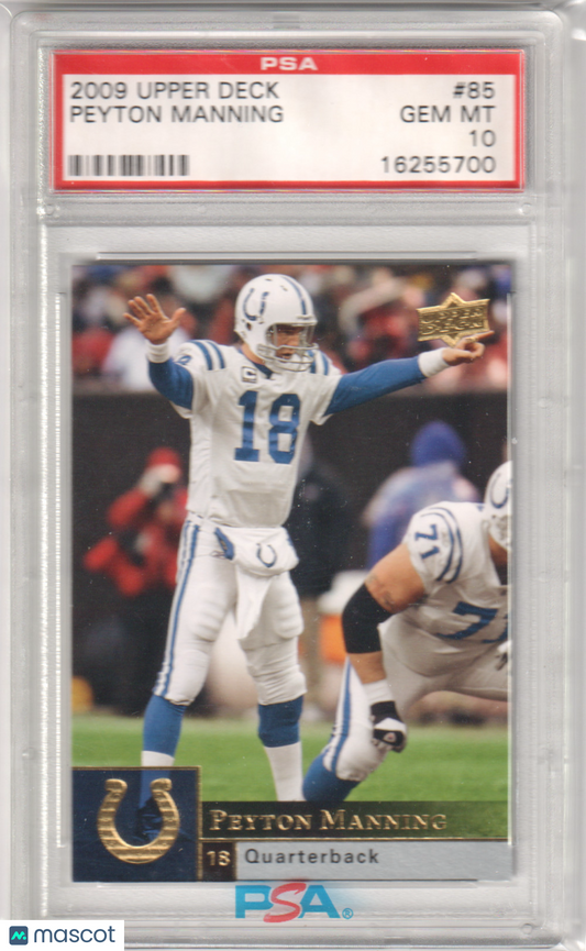 PEYTON MANNING 2009 Upper Deck #85 PSA 10 GEM MINT - COLTS