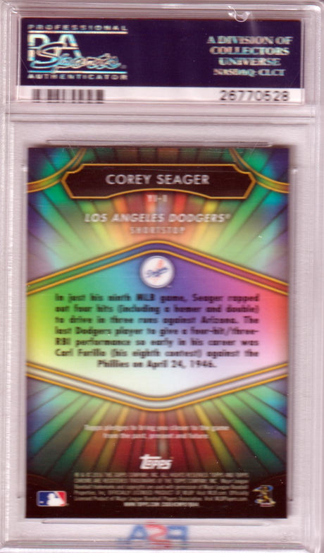 COREY SEAGER 2016 Topps Chrome Youth Impact RC Rookie #YI-1 PSA 10 GEM MINT