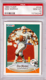 DAN MARINO 1990 Fleer #244 PSA 10 GEM MINT - DOLPHINS