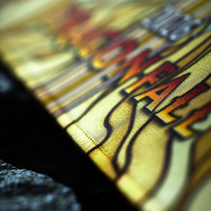 Dragon Shield Dragonfall 2026 Playmat gold Dragon Shield logo close-up