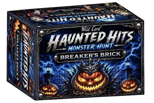 2026 Wild Card Haunted Hits Breakers Brick Multi-Sport Hobby Box
2026 Wild Card Haunted Hits box-exclusive Turf Monsters Mammoth autograph card
2026 Wild Card Haunted Hits Day of the Dead chase card
2026 Wild Card Haunted Hits Day of the Dead autograph card
2026 Wild Card Haunted Hits Sugar Skulls chase card
2026 Wild Card Haunted Hits Sugar Skulls autograph card
2026 Wild Card Haunted Hits true 1-of-1 multi-sport card
2026 Wild Card Haunted Hits rare color match card