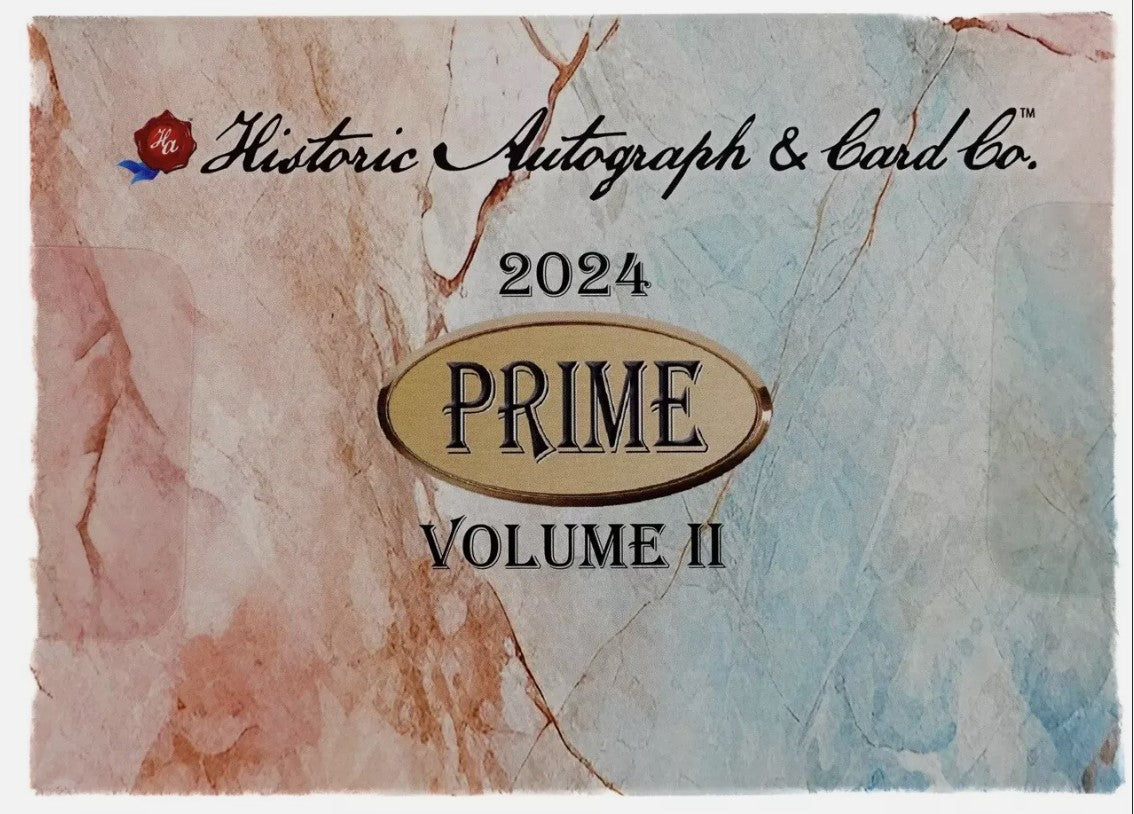 2024 Historic Autographs Prime Volume II Premium Box