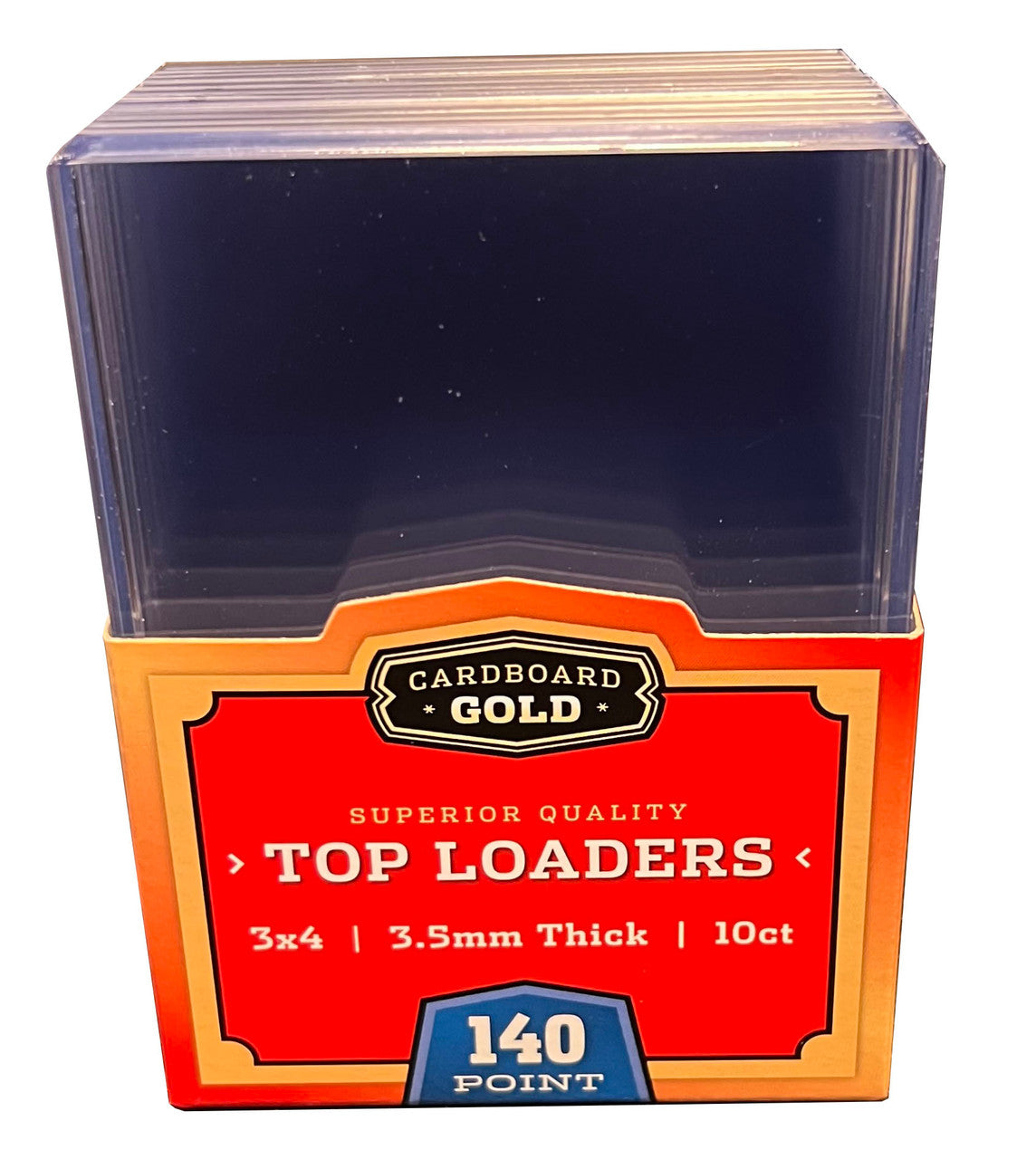 500ct Case Thick Card Toploaders Holders - 3.5mm - 140pt