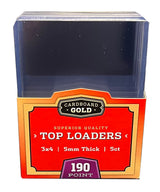 100ct Thick Card Toploaders Holders - 5mm - 190pt