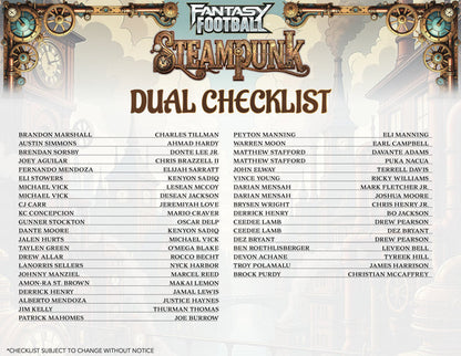 2026 Wild Card Fantasy Football: Steampunk Hobby Box | Columbia Sports Cards | Columbia Hobby - Sports Card Boxes - Toploaders - Card Savers.