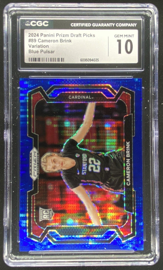 2024 Panini Prizm Draft Picks Cameron Brink #89 graded CGC 10 trading card