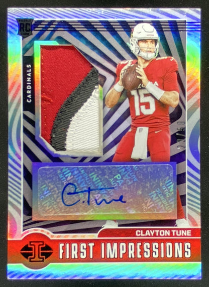 2023 Panini Illusions Clayton Tune #106 trading card