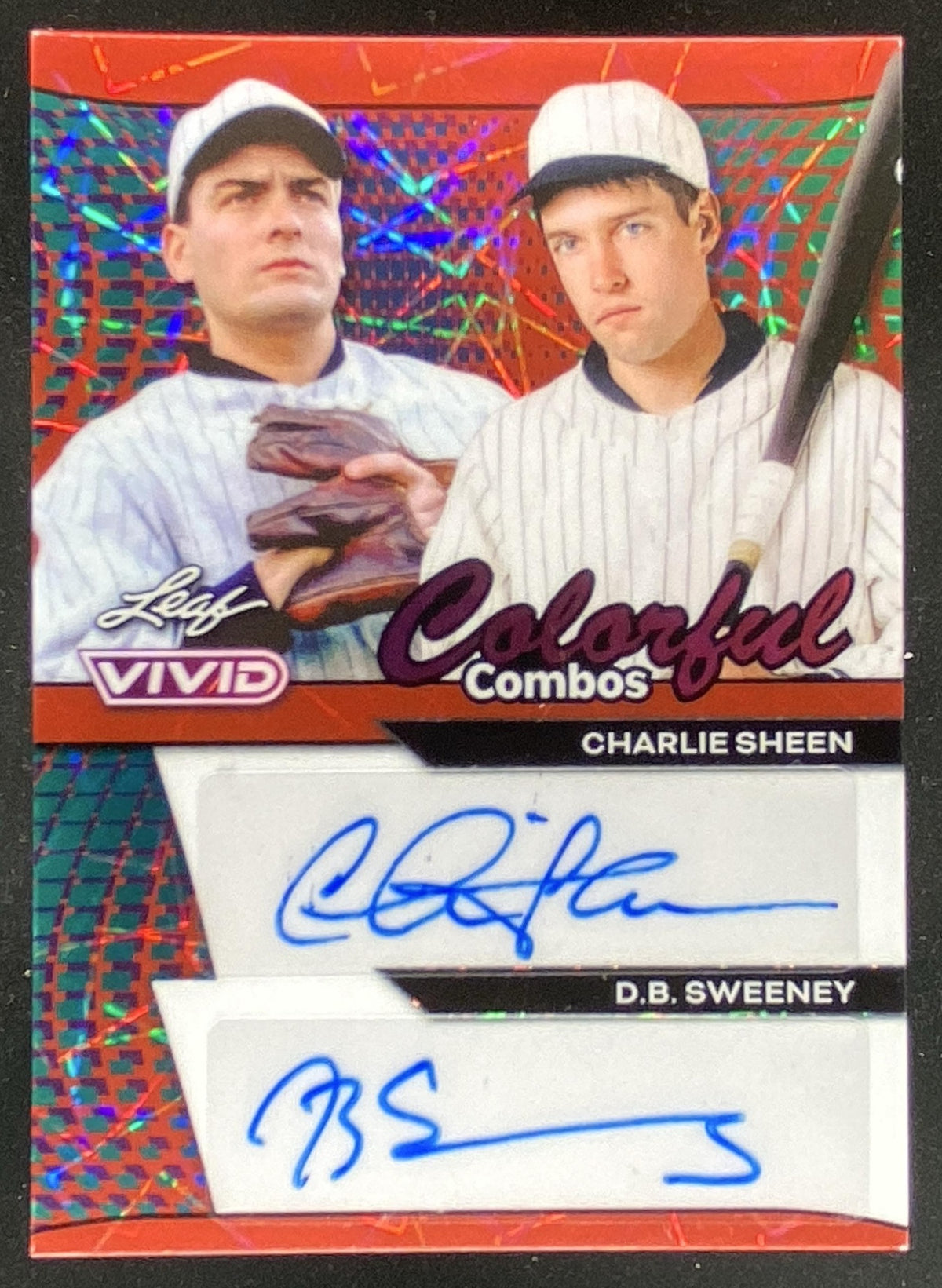 2024 Leaf Vivid Charlie Sheen / D.B. Sweeney trading card